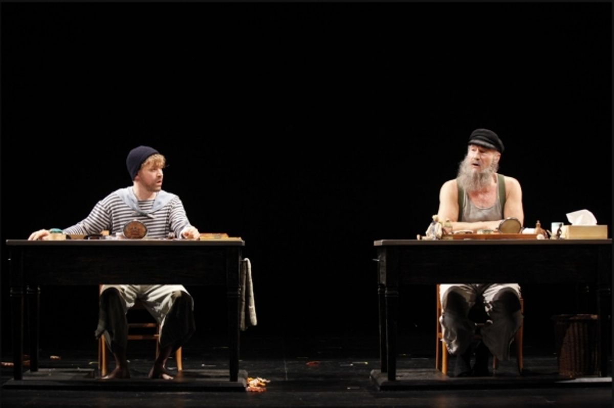 T.R. Knight and Patrick Stewart at 